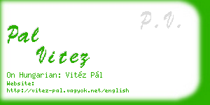 pal vitez business card