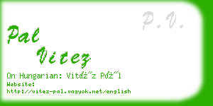 pal vitez business card